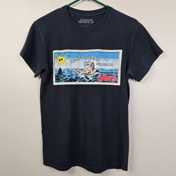 Jaws By Rock Rebel Short Sleeve Frontside Graphic Tee Small - Picture 1 of 5